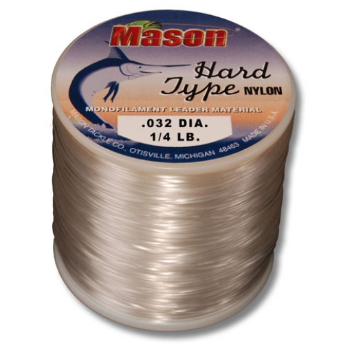HARD TYPE NYLON Leader Material 1/4lb spool