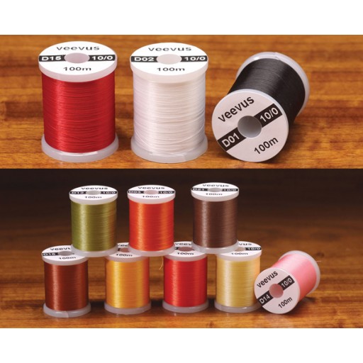Veevus Thread Fly Tying Materials Assorted Colors Various Sizes 10/0 Red for sale online