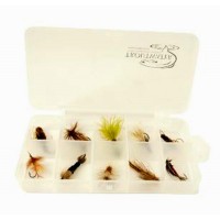 10 Compartment Clear Poly Fly Box