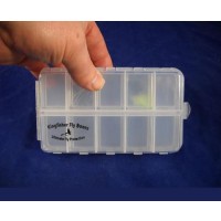 20 Compartment clear poly fly box  
